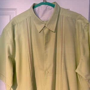 Cubavera Light Green Short Sleeve Shirt